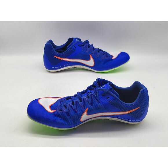 Nike‎ Zoom Rival Sprinter Track Spikes Racer Blue Lime DC8753 401 Mens Size 9.5 - Picture 3 of 9